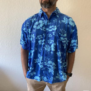 Blue Hawaiian Shirt